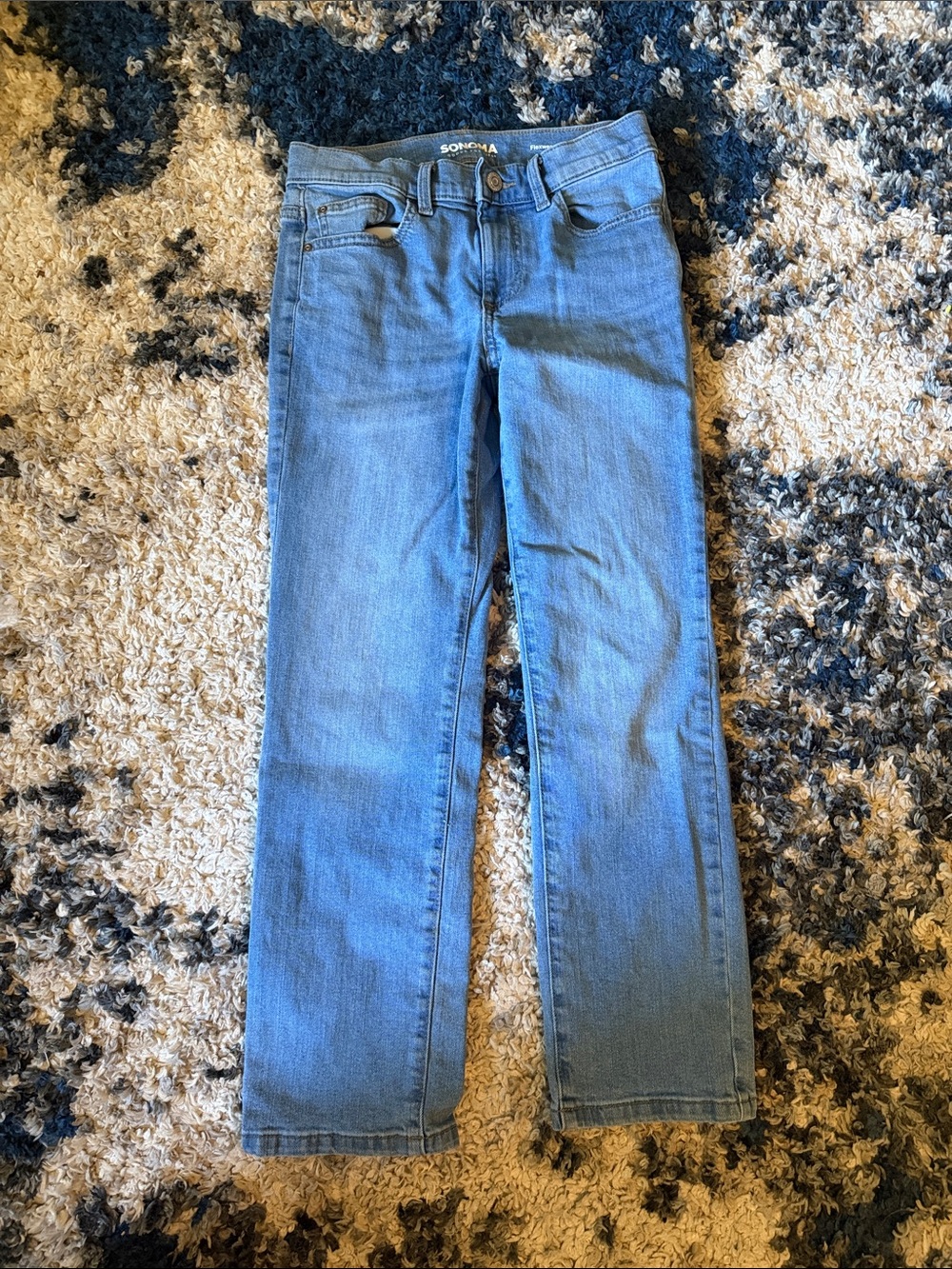 Sonoma Blue Straight Leg Denim Jeans
